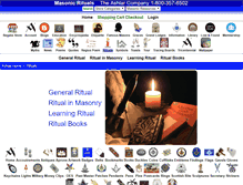 Tablet Screenshot of masonicrituals.com